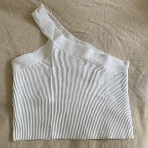 One should white crop top